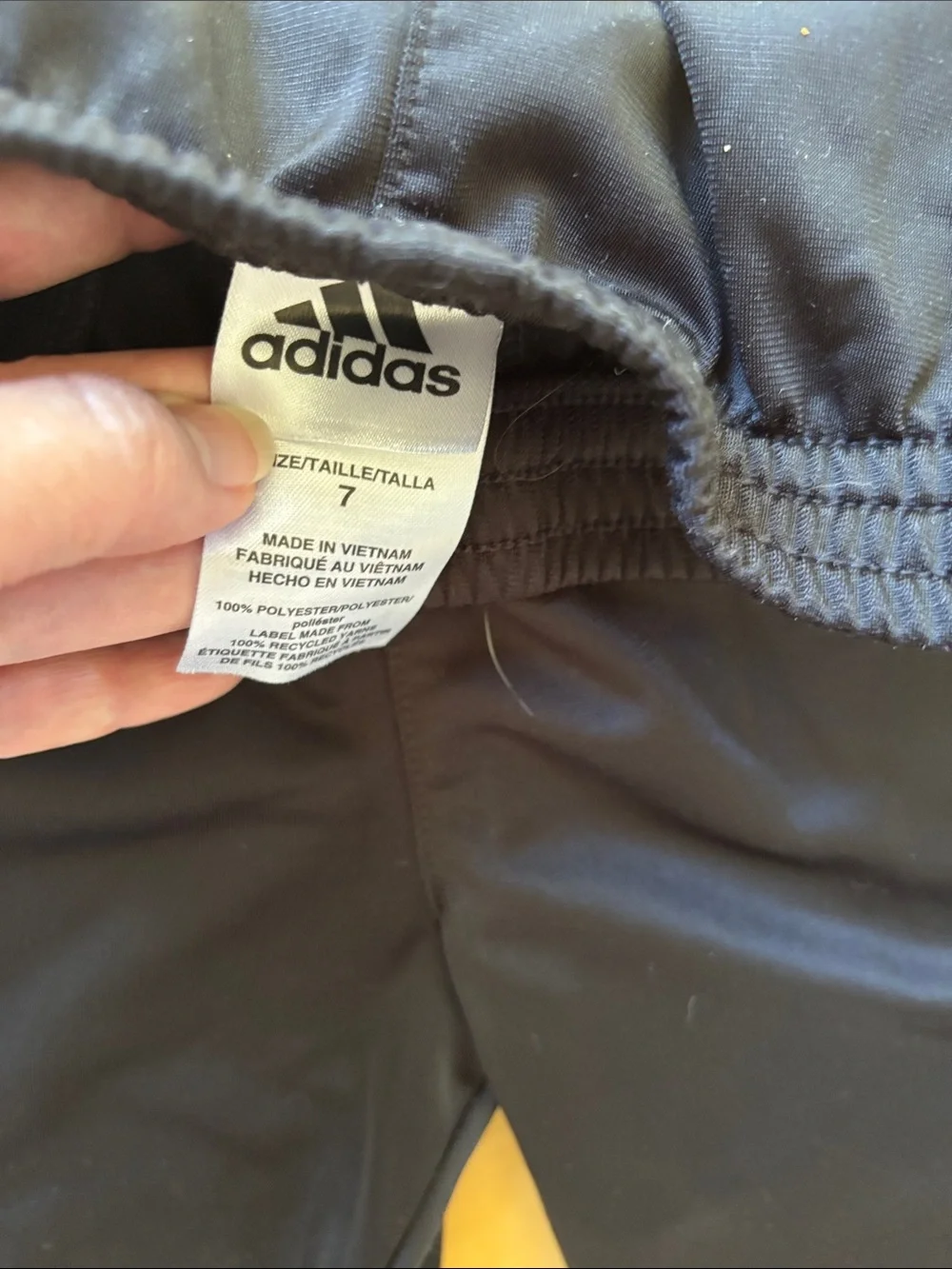 adidas Black Kids Joggers with White Side Stripes
